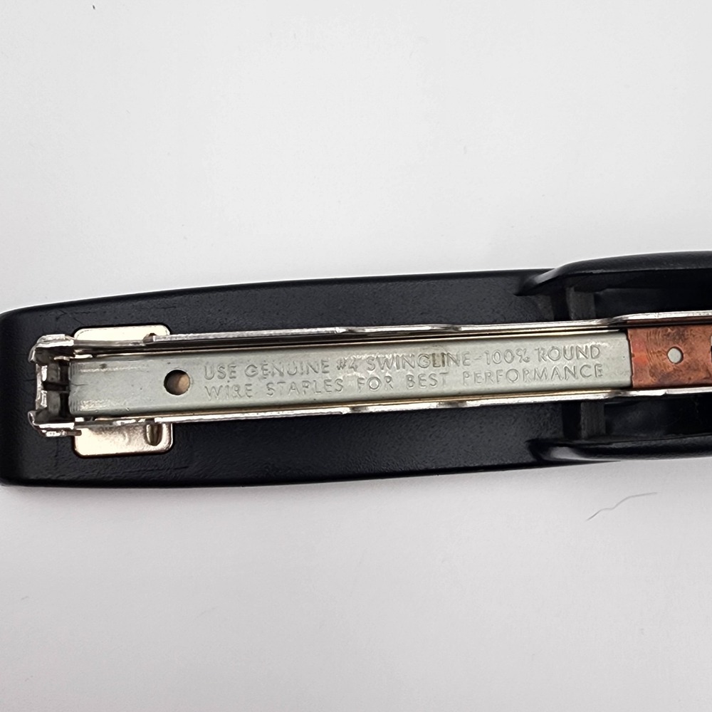 Swingline 747 Stapler Black Oval Embossed Script Tested Works Classic Office - Picture 10 of 10